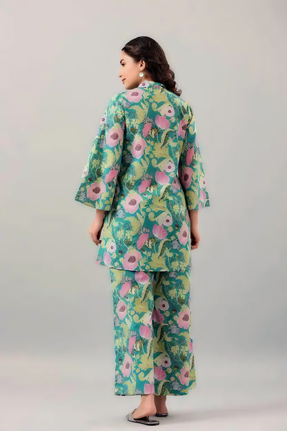 Streewear Pista Colour Floral Coord Set